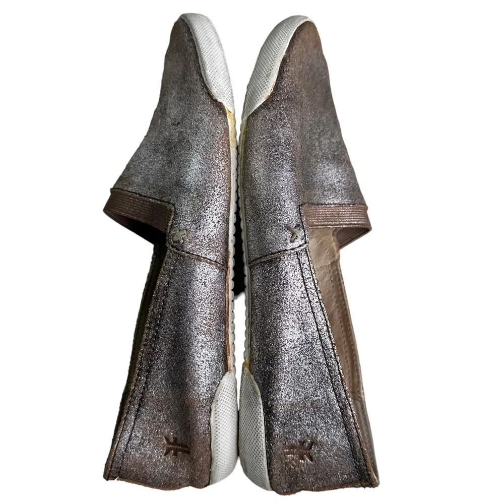 Frye Melanie Slip-On Flat Sneaker Rose Gold. Size 7.5 - Picture 6 of 8